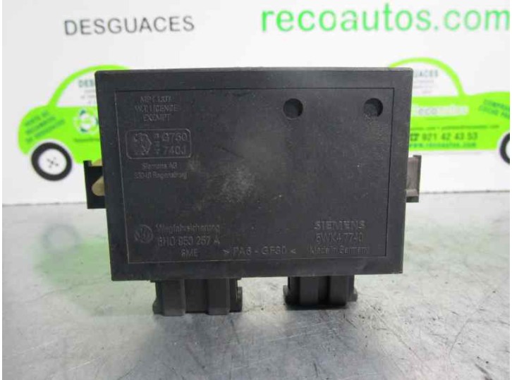 Recambio de centralita inmovilizador para volkswagen t4 bus (mod. 1991) caravelle referencia OEM IAM 6H0953257BV 5WK47740 SIEMEN