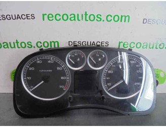 Replacement instrument cluster for Peugeot 307 Break / SW (S1) 1.6 16v cat OEM IAM reference 9655476380 