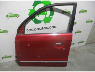 Replacement front left door for Hyundai Atos (MX) GLS OEM IAM reference 7600302040 RED 5P