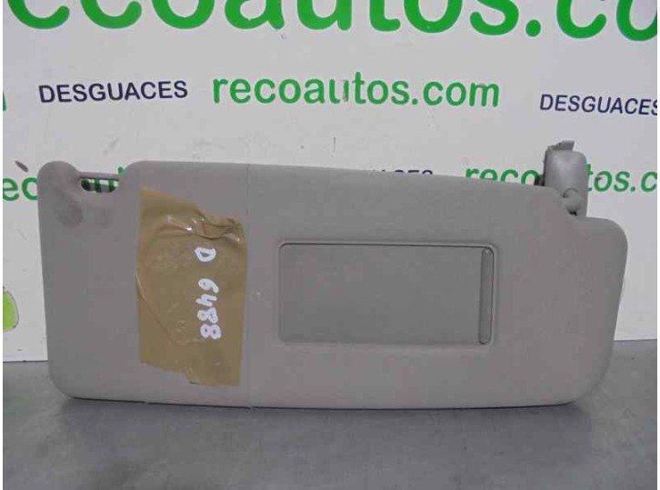 Recambio de parasol derecho para audi allroad quattro (4b5) 2.5 v6 24v tdi referencia OEM IAM 4B0857552 