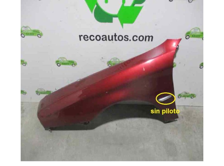 Replacement front left fender for Alfa Romeo 166 2.4 JTD CAT OEM IAM reference 0060596701 GARNET 