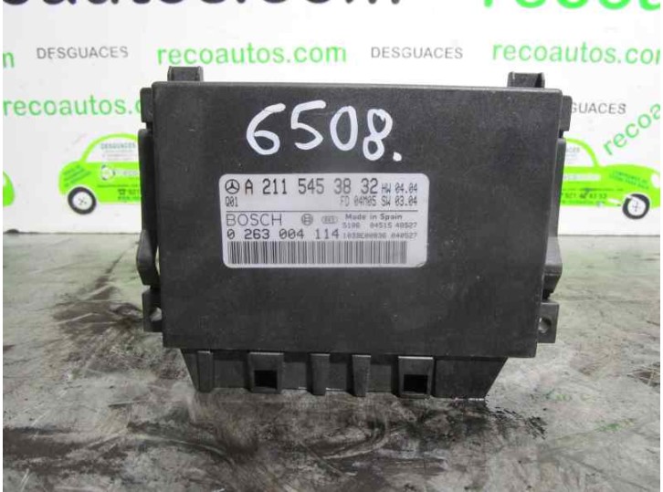 Recambio de centralita para mercedes-benz clase e (w211) berlina e 320 cdi (211.026) referencia OEM IAM A2115453832 0263004114 B