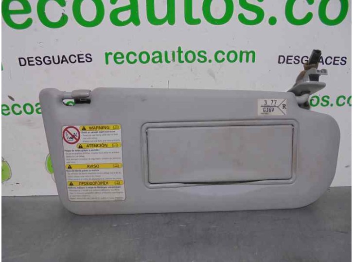Recambio de parasol derecho para mazda 6 monovolumen (gy) 2.0 diesel cat referencia OEM IAM GJ6A69270CFKZ 