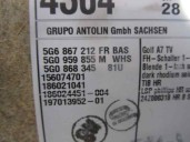 Recambio de guarnecido puerta trasera derecha para volkswagen golf vii lim. (5g1) 1.2 tsi referencia OEM IAM 5G4867826J 17044650