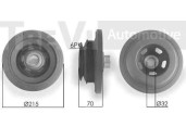 Recambio de polea cigueñal para mercedes-benz sprinter 02.00 caja cerrada 413 cdi (904.662) referencia OEM IAM A6110301003 