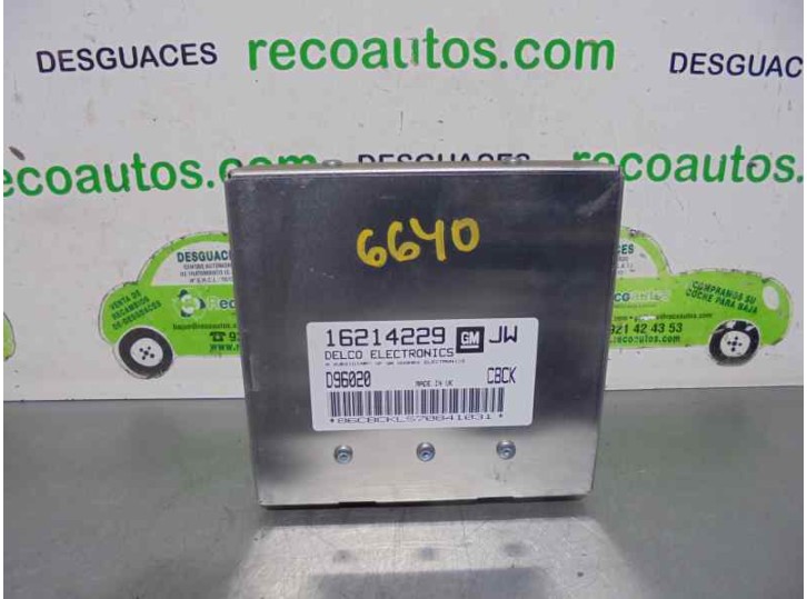 Recambio de centralita motor uce para opel astra f berlina 1.6 referencia OEM IAM 16214229  