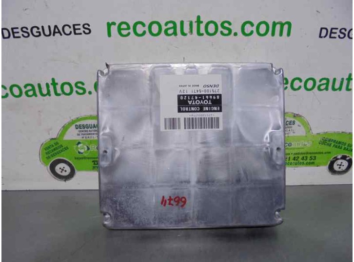 Recambio de centralita motor uce para toyota prius (nhw20) 1.5 cat referencia OEM IAM 8966147120  