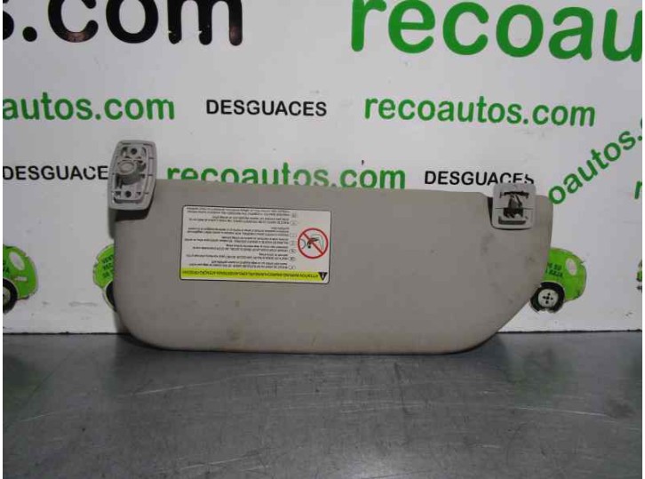 Recambio de parasol derecho para peugeot 107 urban move referencia OEM IAM 