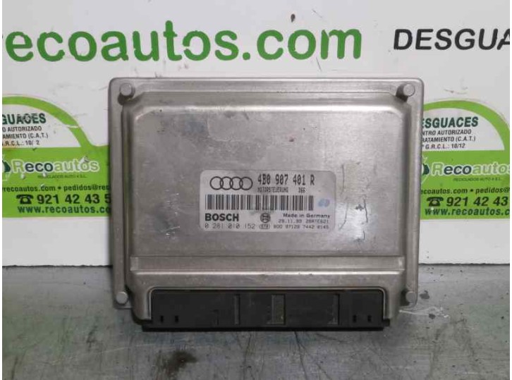Replacement engine ECU for Audi A6 Saloon (4B2) 2.5 V6 24V TDI OEM IAM reference 4B0907401R 0281010152 BOSCH