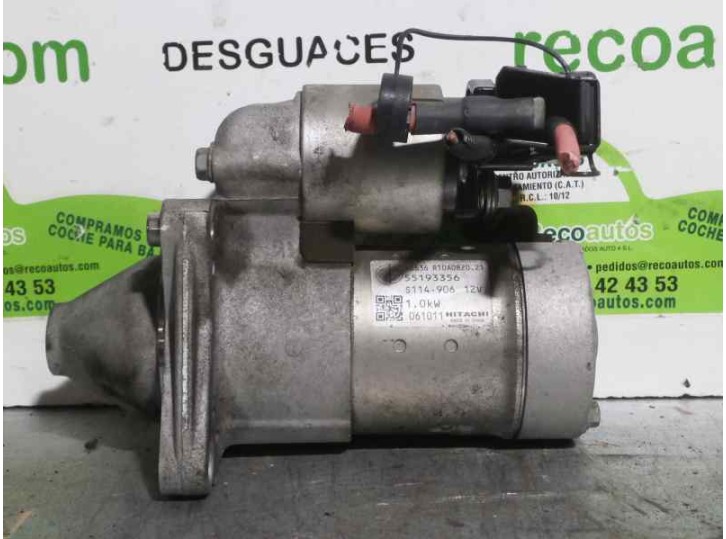 Recambio de motor arranque para fiat stilo (192) 1.4 referencia OEM IAM 55193356 S114906 HITACHI
