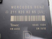 Recambio de centralita cierre para mercedes-benz clase e (w211) berlina 3.2 cdi cat referencia OEM IAM 2118208285 00401304 TEMIC