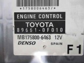 Replacement engine control unit ECU for Toyota Corolla Verso (R1) 2.0 D-4D Sol OEM IAM reference 896610F010 MB1758006463 DENSO