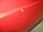 Replacement rear left door for Saab 9-3 saloon 2.2 16v TID CAT OEM IAM reference 12769492 RED 5 DOORS
