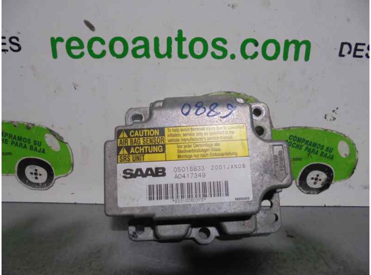 Recambio de centralita airbag para saab 9-3 berlina 2.2 16v tid cat referencia OEM IAM 05018833 A0417349 