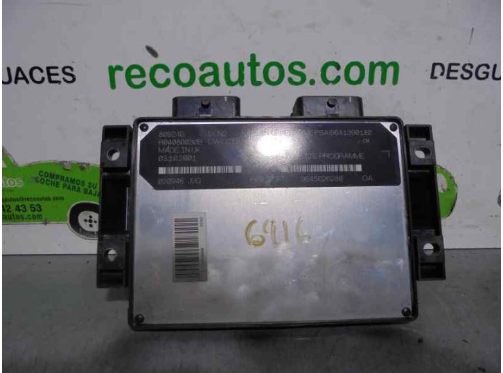 Recambio de centralita motor uce para peugeot 206 berlina xr referencia OEM IAM 9645626280 R04080030B LUCAS