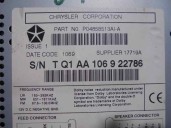 Recambio de sistema audio / radio cd para jeep gr.cherokee (wj/wg) 3.1 td cat referencia OEM IAM P04858513AIA 