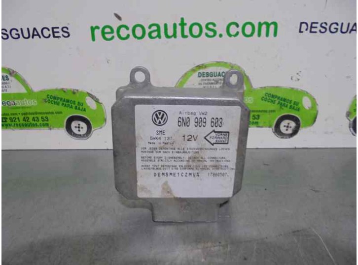 Recambio de centralita airbag para seat toledo (1l) 1.6 referencia OEM IAM 6N0909603 5WK4137 SIEMENS