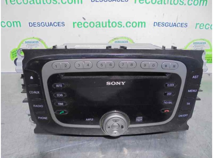 Replacement audio system / CD radio for Ford Focus sedan (cap) 1.8 TDCi turbodiesel cat OEM IAM reference 7M5T18C939EB 