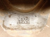 Recambio de llanta para ssangyong rexton / rexton ii (gab_) 2.7 xdi referencia OEM IAM 4173008640 R16X7JET+43 