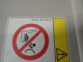 Recambio de parasol derecho para smart coupe referencia OEM IAM 4538103800  