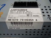 Replacement multifunction display for Mitsubishi Grandis (NA0W) 2.0 DI-D cat OEM IAM reference 8750A111 