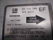 Recambio de centralita airbag para opel tigra 1.6 16v referencia OEM IAM 09114586 5WK41150B SIEMENS