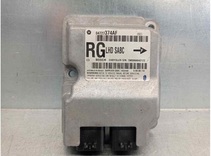 Recambio de centralita airbag para chrysler voyager (rg) 2.5 crd executive referencia OEM IAM 04727374AF TMD088642172 BOSCH