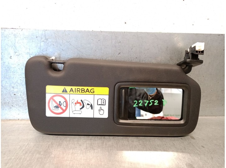 Recambio de parasol derecho para mazda 3 hatchback (bp) 2.0 skyactiv-g m hybrid referencia OEM IAM BDMA69270B02 