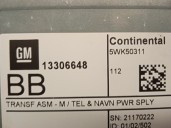 Recambio de modulo electronico para chevrolet aveo 1.3 diesel cat referencia OEM IAM 13306648  5WK50311 CONTINENTAL