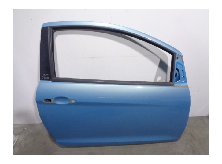 Recambio de puerta delantera derecha para ford ka (ccu) 1.3 tdci cat referencia OEM IAM 1542363 AZUL CLARO 3 PUERTAS