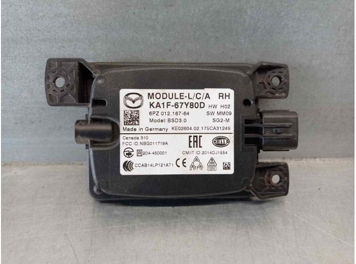 Recambio de modulo electronico para mazda cx-5 2.0 cat referencia OEM IAM KA1F67Y90D  