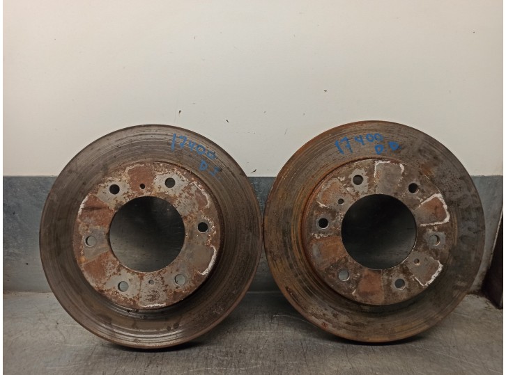 Recambio de disco freno delantero para mitsubishi montero (v60/v70) 3.2 di-d cat referencia OEM IAM MR407116  