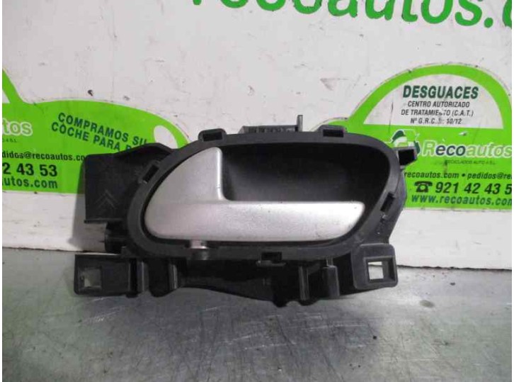 Replacement rear left interior door handle for Peugeot 207 1.4 OEM IAM reference 96802456VV 
