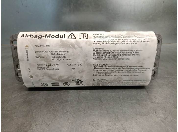 Recambio de airbag delantero derecho para skoda octavia ii (1z3) 1.2 tsi referencia OEM IAM 1K0880204N 1K0880204N 