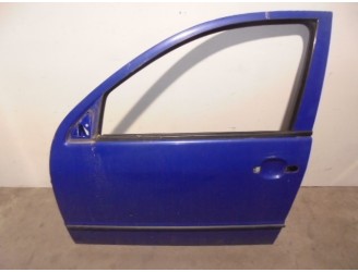 Recambio de puerta delantera izquierda para skoda fabia (6y2/6y3) attractive referencia OEM IAM 6Y0831055 AZUL 5 PUERTAS