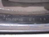 Recambio de llanta para citroën xantia berlina 1.6 tentation referencia OEM IAM 5401J1 R1451/2J14FHBET18 