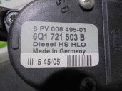 Recambio de potenciometro pedal para seat leon (1m1) 1.9 tdi referencia OEM IAM 6Q1721503B 