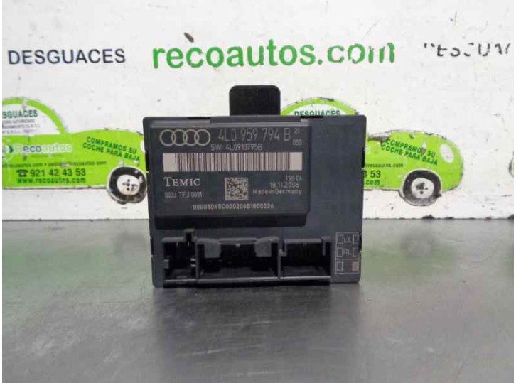 Recambio de centralita cierre para audi q7 (4l) 3.0 tdi referencia OEM IAM 4L0959794B 4L0910795B 