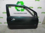 Replacement front right door for Hyundai Getz (TB) 1.5 CRDi CAT OEM IAM reference 760041C221 DARK GREEN 3 DOORS