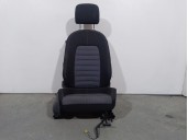 Replacement front right seat for Volkswagen CC (358) TDi OEM IAM reference 3C8881405FP BLACK LEATHER AND FABRIC 4 DOORS