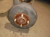 Recambio de puente trasero para ford transit courier ambiente referencia OEM IAM 1837273 TAMBOR 4 AGUJEROS BURRA 16