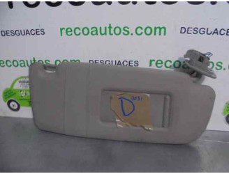 Recambio de parasol derecho para audi a4 berlina (8e) 2.0 16v fsi referencia OEM IAM 8D0857552G 