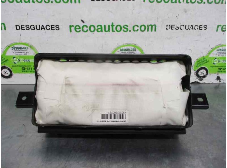 Recambio de airbag delantero derecho para nissan micra (k12e) 1.4 cat referencia OEM IAM 40081010 