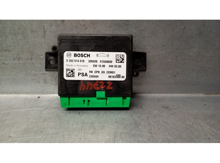 Recambio de modulo electronico para opel vivaro c furgoneta (k0) 1.5 referencia OEM IAM 9819360080 9819360080 0263014016 BOSCH