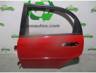 Replacement rear left door for Chevrolet Lacetti 2.0 diesel CAT OEM IAM reference 96547907 RED 5 DOORS