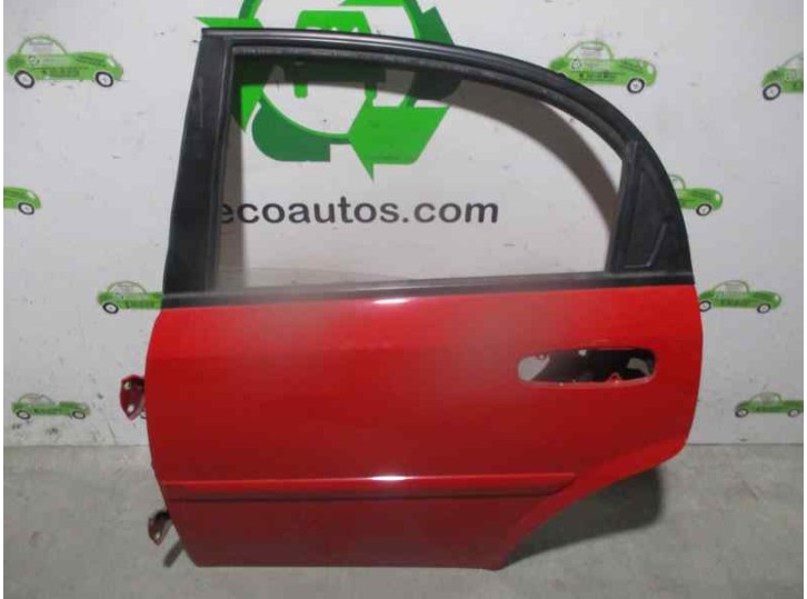 Replacement rear left door for Chevrolet Lacetti 2.0 diesel CAT OEM IAM reference 96547907 RED 5 DOORS