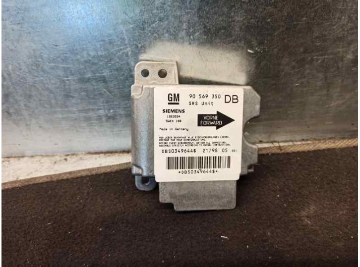 Recambio de centralita airbag para opel vectra b berlina edition 2000 referencia OEM IAM 90569350 5WK4188 SIEMENS