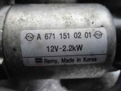 Recambio de motor arranque para ssangyong korando 2.0 td cat referencia OEM IAM A6711510201  