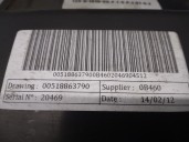 Recambio de filtro carbono activo para fiat panda (319) 1.2 cat referencia OEM IAM 00518863790  