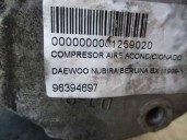 Recambio de compresor aire acondicionado para daewoo nubira berlina 1.6 cat referencia OEM IAM 96394697 